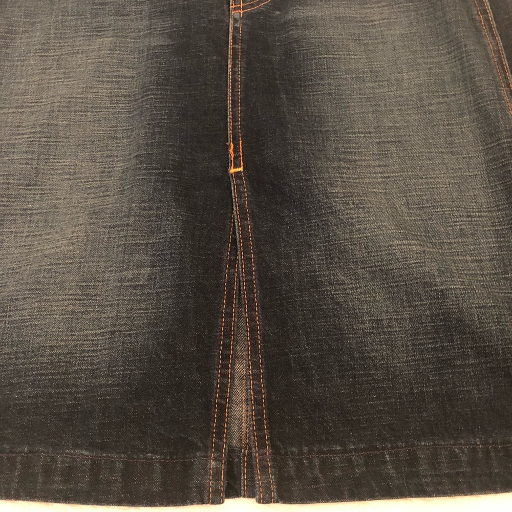 7 for all mankind Denim Split front Skirt - Picture 3 of 6